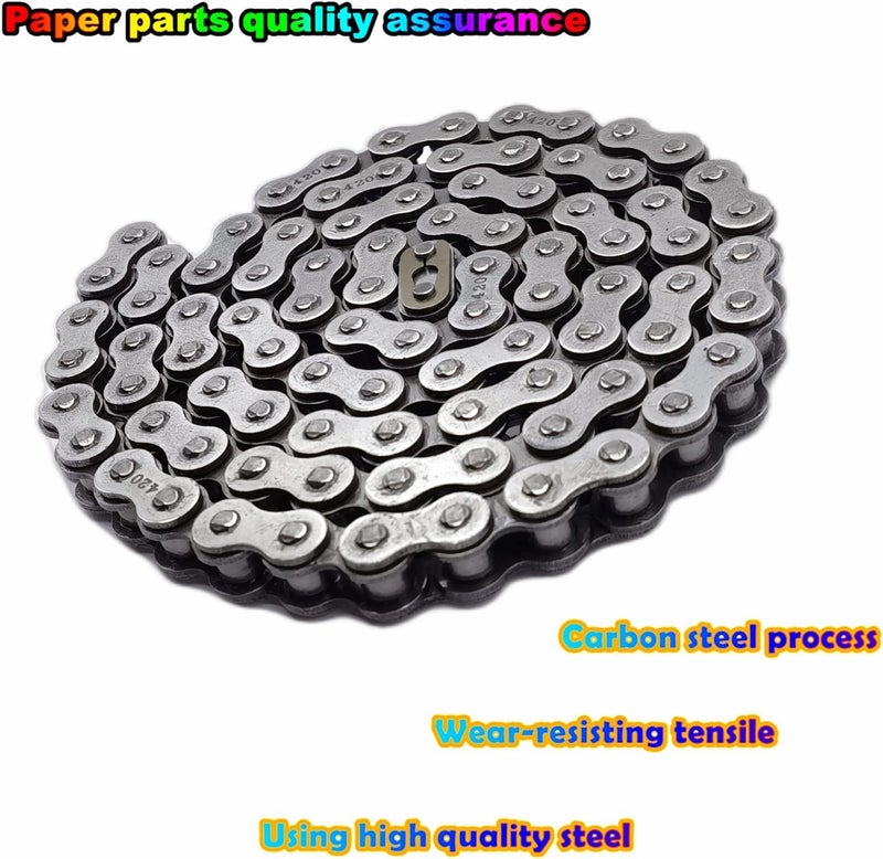 ‎Ran&Rode Rear Drive 420 Chain 90 Links for Baja Motorsports MB165 MB200 Baja Heat Warrior CT200U CT200U-EX BT200X 196cc 6.5Hp Mini Bike Motorcycle（#420 Chain 90 Links） - Image 5
